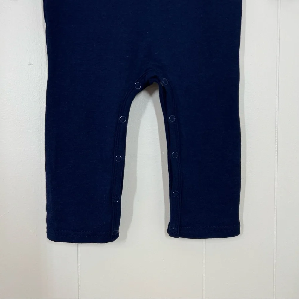 Little Sleepies Navy Blue Polo Romper